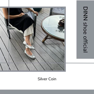 DINN รุ่นคัชชูโบว์ เซ็ต 2รองเท้าคัชชูส้นเตี้ย แฟลต บัลเล่ต์ หนังนิ่ม ซับหนา พื้นยางคุณภาพ 36 - 43