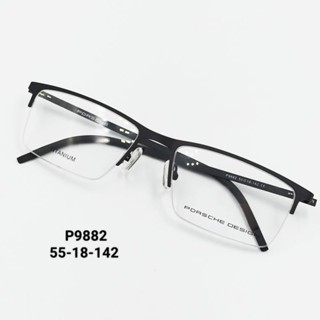 กรอบแว่นตา P9882 Eyewear ทรงครึ่งกรอบ น้ำหนักเบา กรอบแว่นนำไปตัดเลนส์สายตาได้