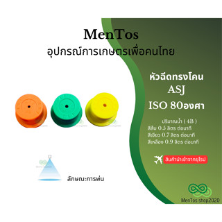 หัวฉีดทรงโคนอิตาลี เนื้อพลาสติก เกรด ISO