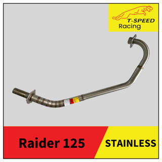 คอท่อRaider 125 สแตนเลส ยาวใส่ปลายเดิม