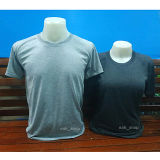 เสื้อยืดคอกลม สีพื้น ไซส์ S - 5XL ทรงตรง ใส่ได้ทั้งผู้ชาย และ ผู้หญิง