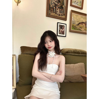 Chloë White🐰🤍✨ 🍨set top&amp;Skirt ka(เสื้อเกาะอกกับกระโปรงค่ะ)🥰🌸💘🌷💕