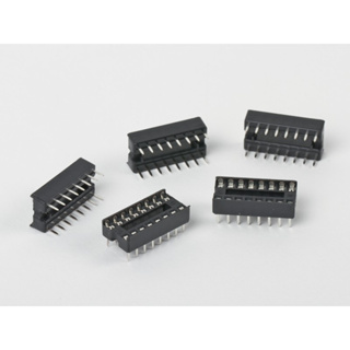 (10ชิ้น)DIP16 (Socket Dip Solder Type 16 Pins, Pitch 2.54mm)