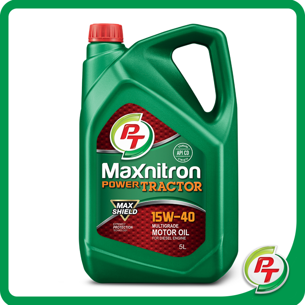 น้ำมันเครื่องสำหรับแทรกเตอร์ คูโบต้า Maxnitron PT Tractor 15w-40 ขนาด 5 และ 1 ลิตร
