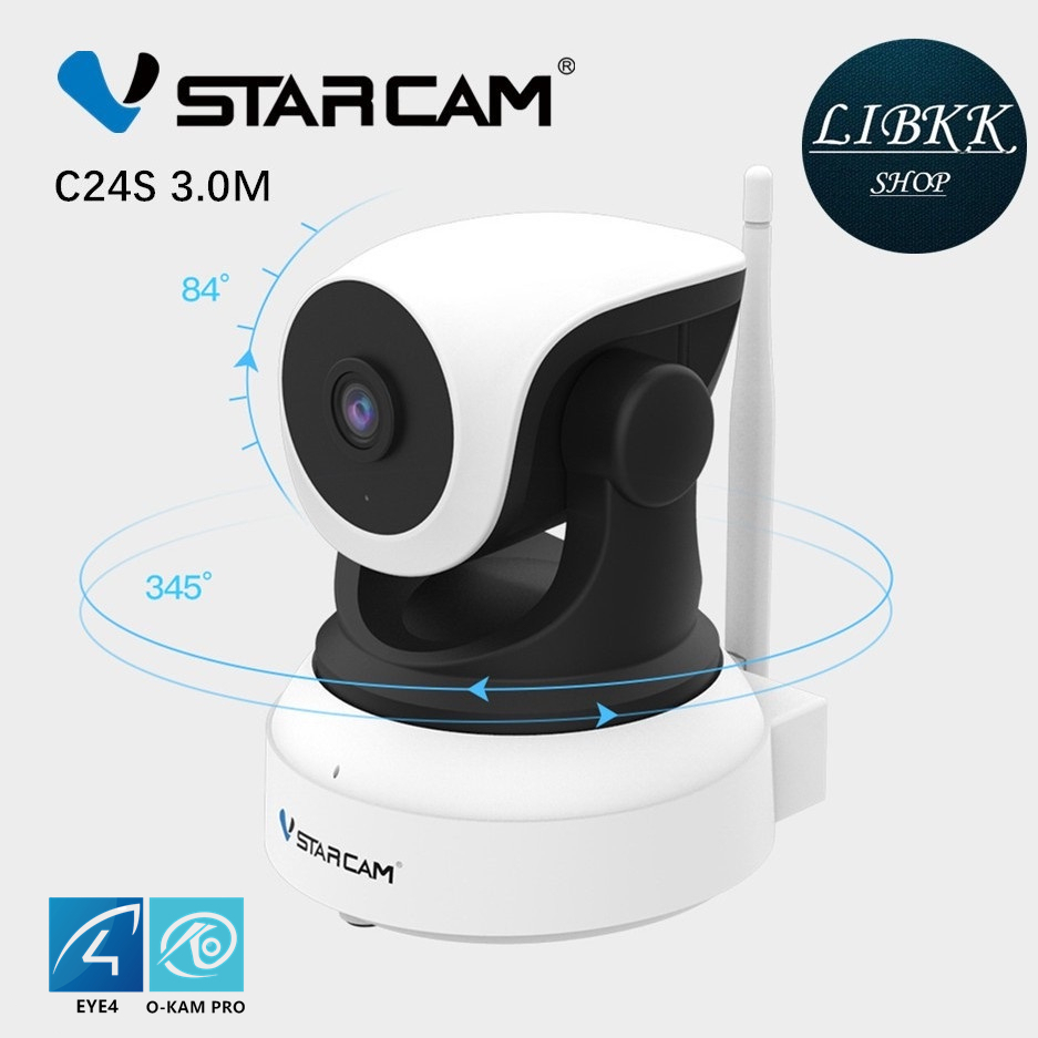 VStarcam C24S CS24B C38SPLUS 3.0MP  กล้องวงจรปิดไร้สาย กล้องวงจรปิด IP Camera สำหรับใช้ภายในอาคาร บันทึกภาพวีดีโอ