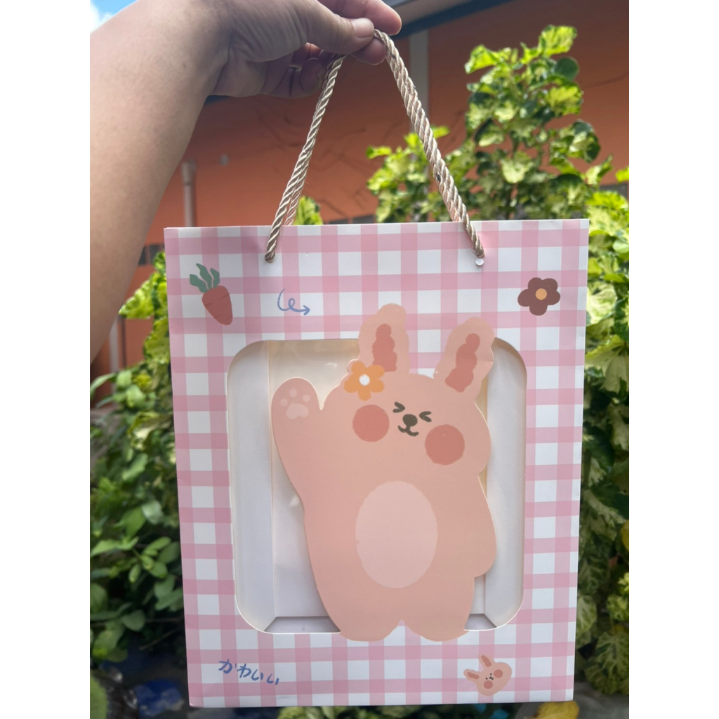 26.ถุงของขวัญ ถุงใส่ตุ๊กตา ถุงกระดาษ26x32x12cm(3ใบ)พร้อมส่งจากไทย