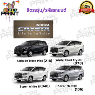 สีตรงเบอร์รถยนต์  TOYOTA INNOVA CRYSTA  สีสเปรย์ Station Paint 2K  ขนาด  400 ml