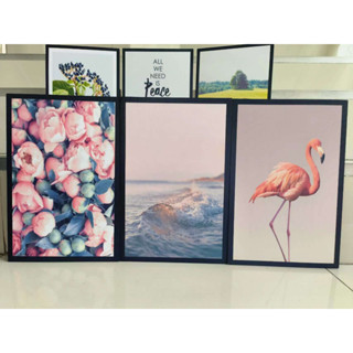 พร้อมส่ง รูปภาพติกผนัง ภาพแต่งบ้าน ภาพพร้อมกรอบขนาด20*30cm. ( เหมาะสำหรับห้องขนาดเล็ก )