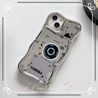 เคสไอโฟน iphone 11 14 Pro Max  แบบกระจก ขอบครีม บันทึก ป้องกันการตก ขอบเต็ม เคส iphone 12 13 Pro Case for iPhone