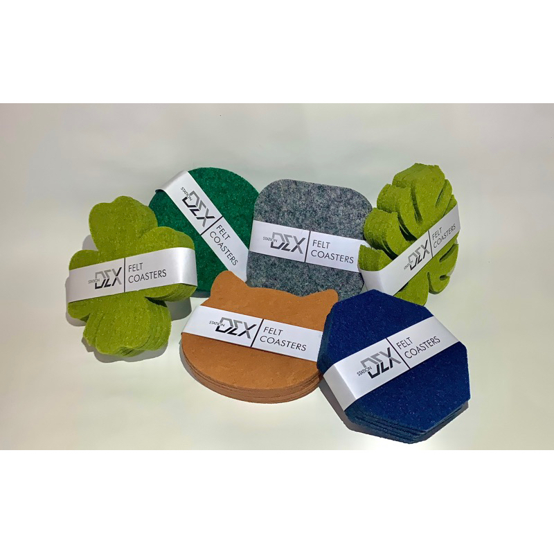 ที่รองแก้ว Felt Coasters   5pcs. / 1pack