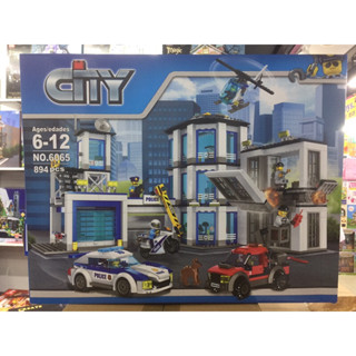 ชุดตัวต่อ No 6065 City-Police Station- จำนวน 894 ชิ้น (mf)