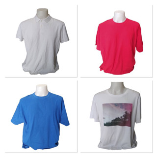 รวมแบรนด์เสื้อยืดคอกลม/คอวี/คอปก ไซส์2XL มีตำหนินิดๆบางตัว