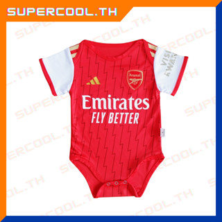 Arsenal 2023/24 Baby suit ชุดบอลเด็กอาร์เซนอล ชุดบอลเด็กแรกเกิด ชุดบอลเด็กทารก บอดี้สูทเด็กแรกเกิด