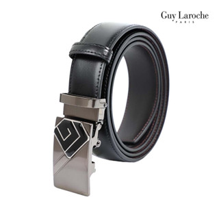 Guy Laroche เข็มขัดหนังผู้ชาย ( สีดำ ) - MGB0003A