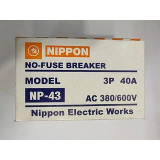 เบรกเกอร์ 3P 40A AC 380/600V NIPPON  NP-43