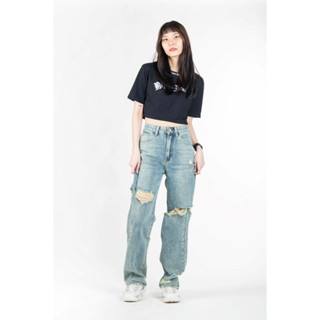 Niyom Jeans  :  รุ่น B247 กางเกงผู้หญิง ทรงกระบอก