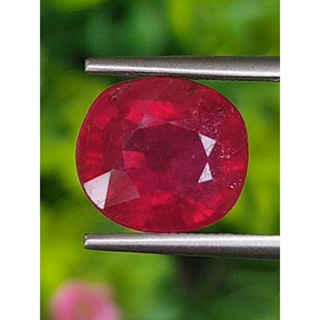 พลอย ทับทิม (Ruby Sapphire) 6.68 กะรัต (Cts.) พลอยแท้ อัญมณีมงคลประจําวันเกิด เครื่องประดับพลอย