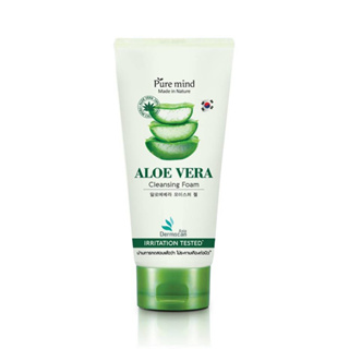 pure mind aloe vera cleansing foam 80ml