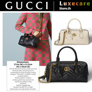 กุชชี่👜Gucci GG Marmont Women/Shoulder Bag สุภาพสตรี/กระเป๋าสะพายไหล่/กระเป๋าร่อซู้ล/กระเป๋าถือ