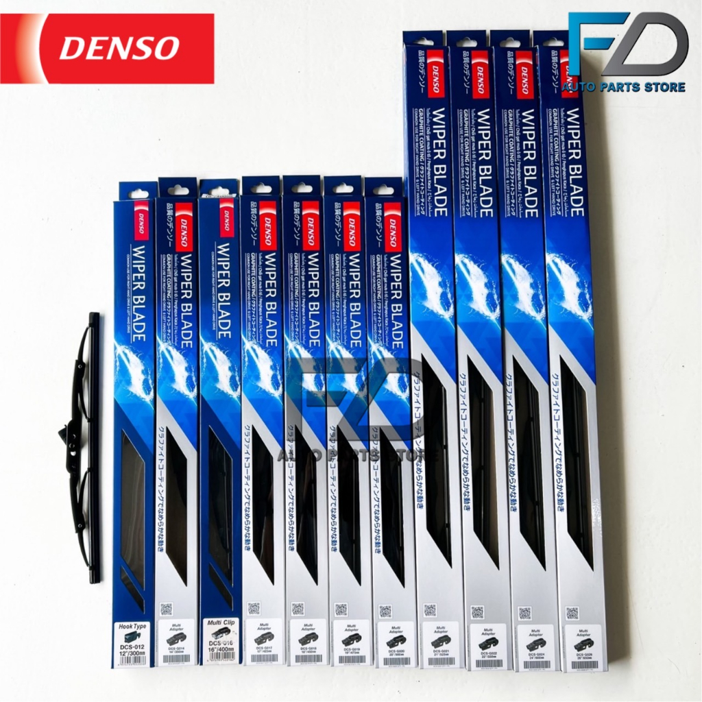 ใบปัดน้ำฝนรถยนต์ DENSO ขนาด 12-26 นิ้ว รุ่น DCS WIPER BLADE ( คู่+เดี่ยว )