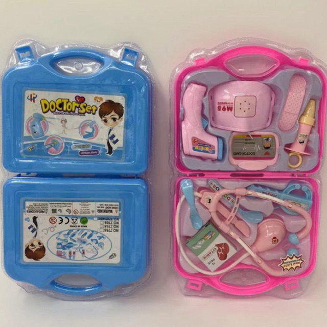 BHQ พร้อมส่ง​ ของเล่นคุณหมอ กระเป๋าคุณหมอสีหวาน​ บทบาทสมมติ