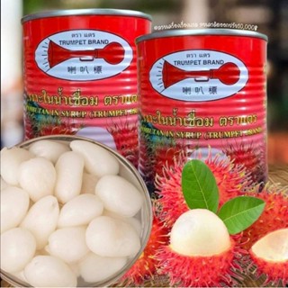 ส่งไว/ส่งฟรี เงาะในน้ำเชื่อม เงาะกระป๋อง​ ตราแตร Rambutan in Syrub ผลไม้​กระป๋อง​ เงาะคุณภาพ​ดี หวานอร่อย malee