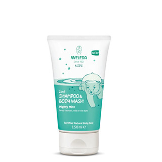 พร้อมส่ง ของแท้ Weleda Kids 2-in-1 Shampoo and Body Wash 150ml (Mighty Mint/Lively Lime/Happy Orange)