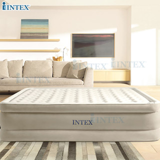 INTEX  ที่นอน ที่นอนเป่าลม ที่นอนเป่าลมปั้มลมในตัว QUEEN ULTRA PLUSH AIRBED รุ่น 64428