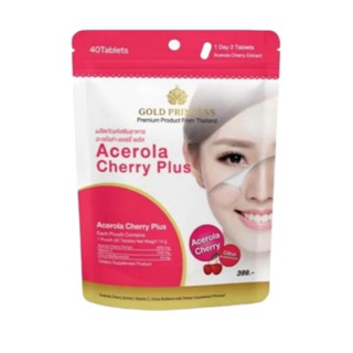 Gold Princess Acerola Cherry Plus 40 Tablets.