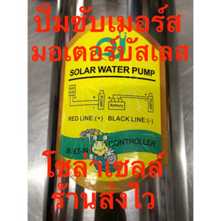 ปั๊มซับเมอร์ส น้ำบาดาล ใช้โซล่าเซลล์ มี 2 รุ่น มอเตอร์บัสเลส และ มอเตอร์แปลงถ่าน