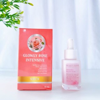 GLOWLY ROSE INTENSIVE SERUM โกลว์ลี่ โรส อินเท็นทีฟ เซรั่ม เซรั่มไฮยากุหลาบ ลดเลือนริ้วรอย ลดฝ้า กระ จุดด่างดำ