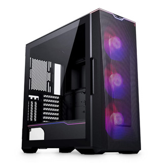 PHANTEKS ECLIPSE G500A MID TOWER,DRGB SATIN BLACK,140MM x 3FAN ,TEMPERED GLASS