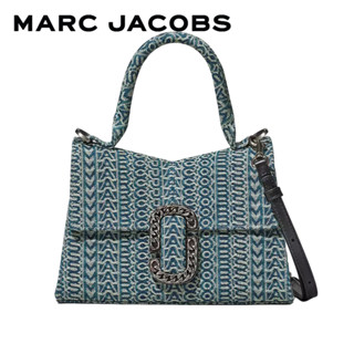 MARC JACOBS THE WASHED MONOGRAM DENIM ST. MARC TOP HANDLE 2P3HSC006H02 กระเป๋าสะพาย