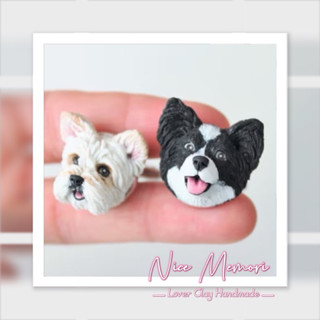 ของขวัญงานปั้นเหมือน โมเดลเหมือนจริง น้องหมาน้องแมวฯ 🐶 Cufflinks กระดุมข้อมือภาพเหมือน สัตว์เลี้ยง🐶🐱🐰🐷สั่งทำได้ตามแบบ