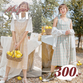 🍎 ลด45.-โค้ดWYQESS🍋nature.bkk - DRN1135 เดรสแขนกุดผูกเอวเนริดา nerida dress