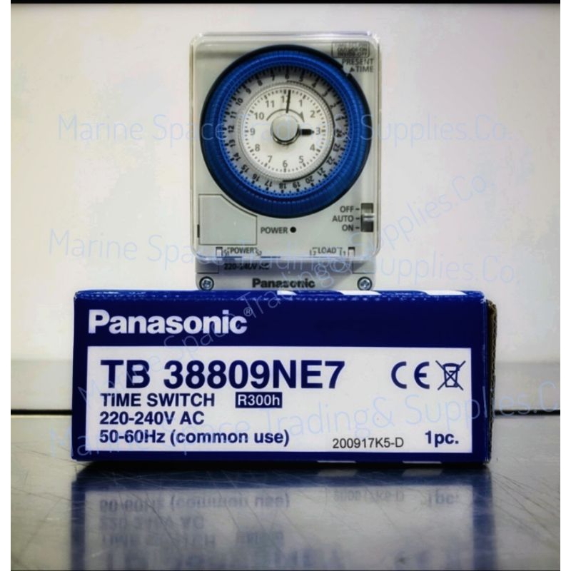 PANASONIC นาฬิกาตั้งเวลา พานาโซนิค 24 ชั่วโมง มีแบตเตอรี่สำรองไฟ AUTOMATIC TIME SWITCH TB38809NE7