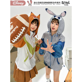 Snbl x Disney เสื้อแจ็คเก็ตกันแดด UPF50+ Zootopia จูดี้ นิค ดิสนีย์ลิขสิทธิ์แท้