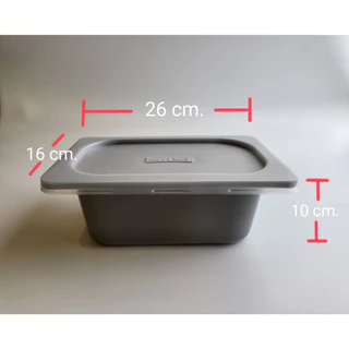 ถาดพลาสติกสำหรับใส่ไอศกรีมขนาด 1/4 พร้อมฝาปิด ทำจากพลาสติก LDPE Food Grade เนื้อเหนียว ทนความเย็น