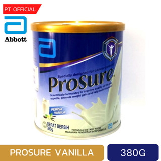 คืนนี้ลด 50% [เก็บคูปองส่งฟรีได้เลย]  Made in Spain Prosure กลิ่นวนิลา ชนิดผง 380g. สำหรับผู้ป่วยมะเร็ง Exp 01/2025