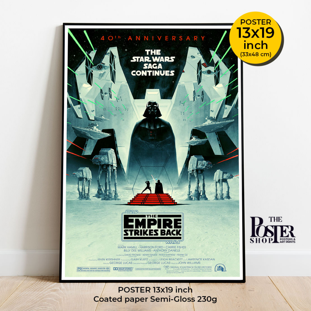 Star Wars 40th Anniversary Poster  โปสเตอร์ 40ปี สตาวอร์ ฉลองครบรอบ 40 ปีแห่งความประทับใจ ภาพยนตร์สุดคลาสสิก