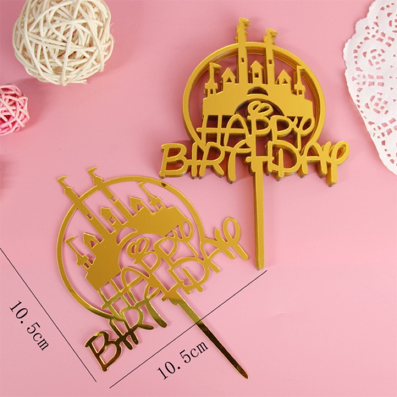 ป้ายปักเค้ก ป้ายตกแต่งเค้ก 10 อัน