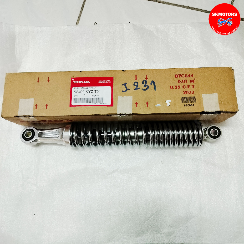 ชุดโช๊คอัพหลัง (SHOWA) รหัส 52400-KYZ-T01 สำหรับรถรุ่น HONDA WAVE 125I ปี 2012-2019 อะไหล่แท้เบิกศูน