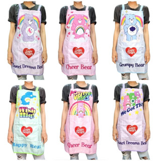 ♥️พร้อมส่ง♥️ ผ้ากันเปื้อนลายการ์ตูน มีกระเป๋าด้านหน้า ผ้ากันเปื้อนร้านกาแฟ