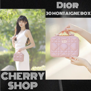 🍒DIOR 30 MONTAIGNE BOX BAG กระเป๋าเคส/กระเป๋าถือ กระเป๋าถือสุภาพสตรี