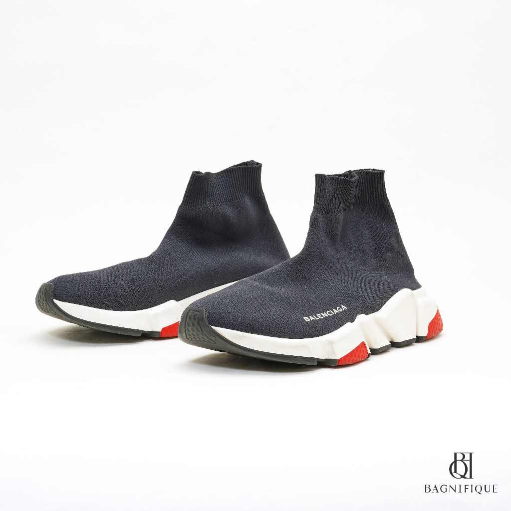 BALENCIAGA SLIP-ON SNEAKERS 39 BLUE NAVY