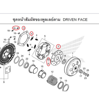 ชิ้นส่วนคลัทช์ Forza350 เบิกใหม่ แท้ Honda