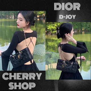 🍒DIOR MEDIUM LADY D-JOY BAG กระเป๋าถือ/สะพายสุภาพสตรี🍒กระเป๋าดิออร์