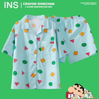 [พร้อมส่ง] ชุดนอนชินจัง ชุดนอนเข้าเซ็ต เนื้อผ้าดี ใส่สบาย ของแท้ 100%