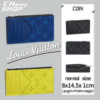 🍒หลุยส์วิตตอง💯LOUIS VUITTON COIN card holder ผู้ชาย/ที่ใส่บัตร lv bag