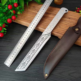 มีดหั่น (ETS-34) มีดอเนกประสงค์ มีดเล่นลาย มีดพก มีดเดินป่า มีดเหล็ก มีดสับ Knife